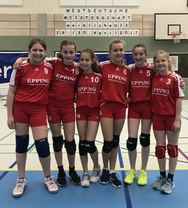 Epping Green Energy sponsert Trikots der U13 Volleyball Mädels Mannschaft vom SV Sande